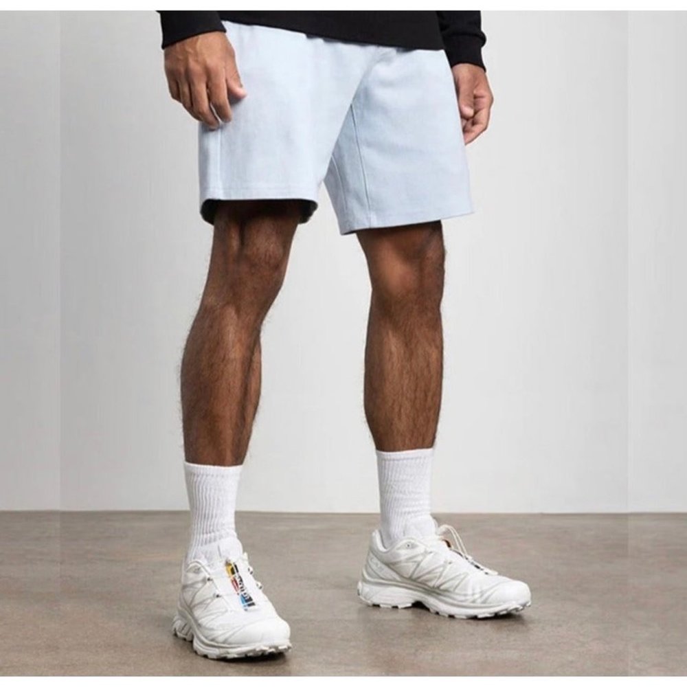 NEW 686 EVERYWHERE DOUBLE KNIT SHORTS BLUE FOG SZ SMALL S